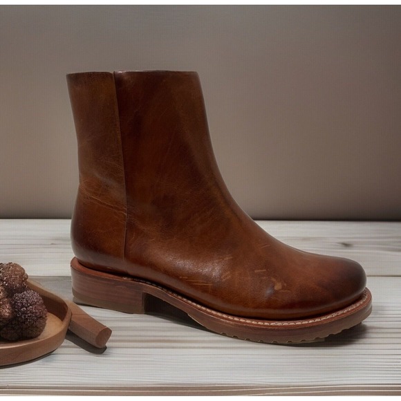 Frye Veronica Leather Women's Mid Boots 3471908-CAR So 7.0 B‎ - Picture 1 of 10